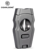 Coupe-Cigare 3 en 1, Coupe en V avec Perceuse Ronde, Porte-Cigare Portable de Voyage Cigarloong