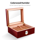 Humidificateur à Cigares Grande Capacité, Bois de Cèdre, 50 Pièces Cigarloong