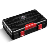 Étui à Cigares Portable Super Léger, Argent et Noir, Voyage, Boîte Cadeau Cigarloong