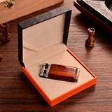 Briquet à Gaz Butane Coupe-Vent, Torche Allume-Cigare Gonflable, Cadeau pour Hommes Cigarloong