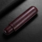 Étui cigares cuir portable, mini humidificateur de voyage, support tube unique Cigarloong