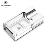 Cendrier à Cigares Créatif Plaqué, Support Unique en Verre de Luxe Cigarloong