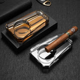Cendrier à Cigares en Verre et Cristal, Grand Diamètre Cigarloong
