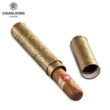 Tube à Cigare de Luxe en Alliage, Grand Diamètre, Format Poche Cigarloong