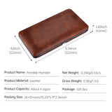 Boîte à Cigares de Voyage Portable en Cuir Étanche, Couverture Hydratante, Boîte Cadeau Cigarloong