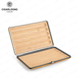 Humidor Portable en Cuir, Doublure Cèdre, 3, 4 ou 5 Places Cigarloong