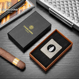 Coupe-Cigare en Acier Inoxydable, Ciseaux en Forme de V, Presse en Un Clic, Sculpture Tridimensionnelle Cigarloong
