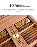 Humidor de Luxe en Bois de Cèdre à Zones Multiples