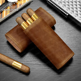 Étui à Cigares Cuir Scellé Ciseaux - Cigarium™