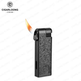 Briquet à Cigare Multifonctionnel avec Meule à Ébauche Gonflable et Allumage par Tige de Pression Cigarloong