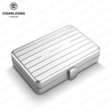 Humidor à Cigares en Aluminium Léger et Portable, Doublure Cèdre Scellée, Lot de 10 Cigarloong
