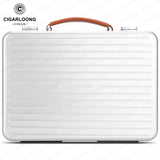 Humidificateur de Cigares, Boîte Hydratante Portable en Aluminium d'Aviation, Lot de 20 Cigarloong