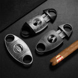 Coupe-Cigare en Forme de V, Lame en Acier Inoxydable Tranchante Cigarloong