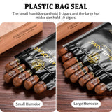 Pochette Hydratante Cigares, Sac Scellé de Voyage Multi-Styles, Lot de 5 ou 10 Cigarloong