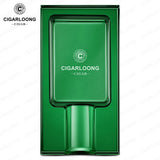 Cendrier à Cigares Créatif Plaqué, Support Unique en Verre de Luxe Cigarloong
