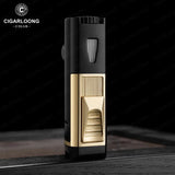 Briquet Coupe-Vent avec Porte-Cigare en Diamant Cigarloong