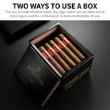 Coupe-Cigare de Bureau de Luxe, 4 Trous, Coupe en V et Plate Cigarloong