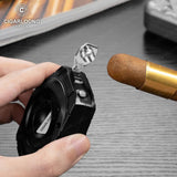 Coupe-Cigare en Acier Inoxydable Multifonctionnel, Lame Lisse, Coupe en V, Coupe Plate, Poinçon Cigarloong