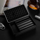 Humidor Portable à Main, Couvercle Rabattable, Style Rétro Créatif, Hygromètre Externe Cigarloong
