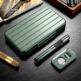 Ensemble Fumeur 3 Pièces : Humidor, Allume-Cigare, Coupe-Cigare Cigarloong