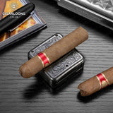 Ciseaux à Cigares Multifonctionnels 4 en 1, Forme en V, Fourchette en Diamant Cachée Cigarloong
