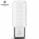 Étui à Cigares en Acier Inoxydable, Anti-Pression, Luxe, Cuir de Vache, Hydratant, Voyage Cigarloong