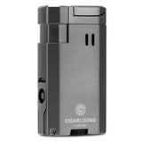 Allume-Cigare Coupe-Vent Flamme Droite avec Porte-Perceuse à Cigares Multifonctionnel Cigarloong