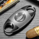 Coupe-Cigare à Coupe en V et Coupe Plate, Ciseaux Portables avec Boîte Cadeau Cigarloong
