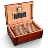 Boîte Cigares Hygromètre Bois Naturel - Cigarium™