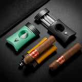 Coupe-Cigare en Forme de V, Ciseaux Tranchants, Perceuse Portable, Lames Multifonctions Cigarloong