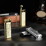 Briquet à Cigare avec Perceuse Intégrée, Motifs Bronze Antique Cigarloong