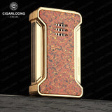 Ensemble accessoires cigare, cendrier métal grand diamètre, ciseaux lisses, briquet coupe-vent, 3 pièces Cigarloong