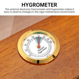 Humidor à Cigares avec Serrure à Combinaison, Bois de Cèdre, Hygromètre Cigarloong