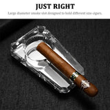 Cendrier à Cigares en Verre et Cristal, Grand Diamètre Cigarloong