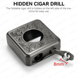 Ciseaux à Cigares Multifonctionnels 4 en 1, Forme en V, Fourchette en Diamant Cachée Cigarloong