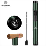 Allume-Cigare Multifonctionnel 4 en 1, Perceuse à Cigares, Porte-Aiguille, Flamme Réglable Cigarloong