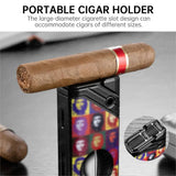 Ensemble Fumeur 2 en 1 : Briquet Coupe-Vent et Cendrier Grand Diamètre Cigarloong