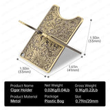 Support à Cigares Pliable en Métal, Design Sculpté Cigarloong