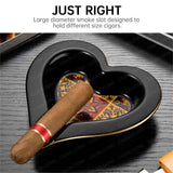 Cendrier à Cigares en Céramique, Base en Forme de Cœur Cigarloong