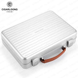 Humidificateur de Cigares, Boîte Hydratante Portable en Aluminium d'Aviation, Lot de 20 Cigarloong