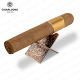Support cigare or gris cuivre argent