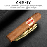 Accessoire cigares multifonction : plateau à cigares avec perforeuse, coffret cadeau en alliage, triple calibre Cigarloong