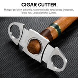 Étui à Cigares en Cuir Lot de 3 avec Ciseaux Inclus Cigarloong