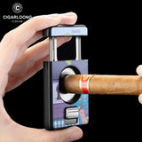 Ciseaux Coupe-Cigare Motif Serpent Grand Calibre Inox