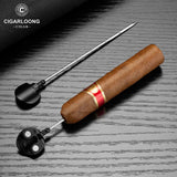 Allume-Cigare Multifonctionnel 3 en 1 avec Perceuse à Cigare, Coupe-Vent, Flamme Droite Cigarloong