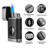 Briquet Multifonction 3en1 Triple Flamme - Cigarium™
