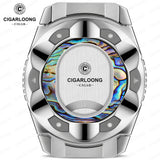 Coupe-Cigare en Acier Inoxydable Multifonctionnel, Lame Lisse, Coupe en V, Coupe Plate, Poinçon Cigarloong