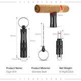 Ciseaux Cigares Inox Aiguille Dissimulée - Cigarium™