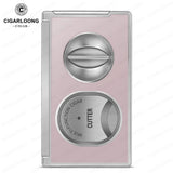 Coupe-Cigare Multifonctionnel en Acier Inoxydable, Coupe Plate et en V, Poinçon Dissimulé Cigarloong
