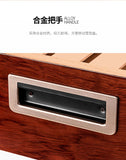Boîte à Cigares Portable avec Hygromètre et Humidificateur, Doublure en Bois Naturel Cigarloong